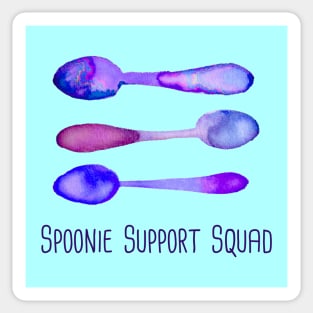 Spoonie Support Squad (Purple)! Sticker